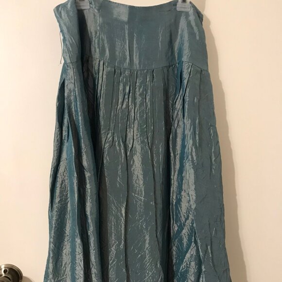 SERIOUS SALE!  MONSOON SHIMMER SEAFOAM SKIRT - PURCHASED IN ENGLAND - Picture 1 of 4